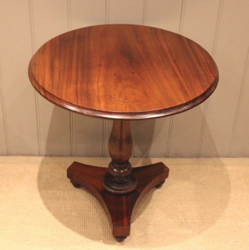 Mid 19 Th Century Circular Mahogany Occasional Table