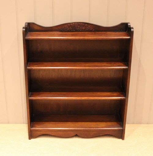 fig 1. Oak Open Bookcase