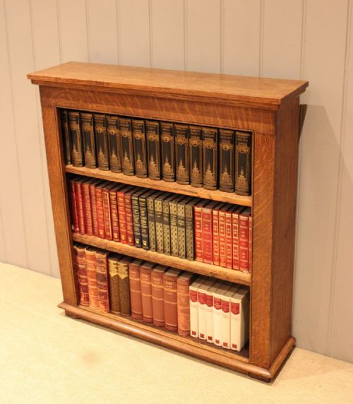 fig 1. Late 19th Century Oak Open Bookcase