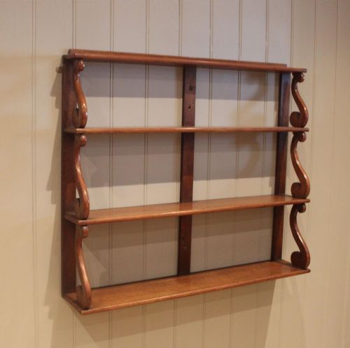 Large Victorian Mahogany Wall Shelves