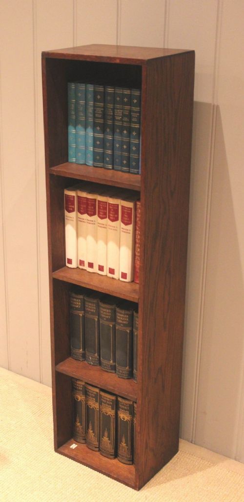 Small Minty Style Oak Open Bookcase
