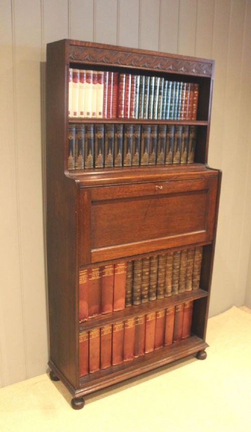 fig 1. Oak Bureau Bookcase