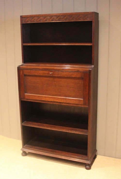 Oak Bureau Bookcase
