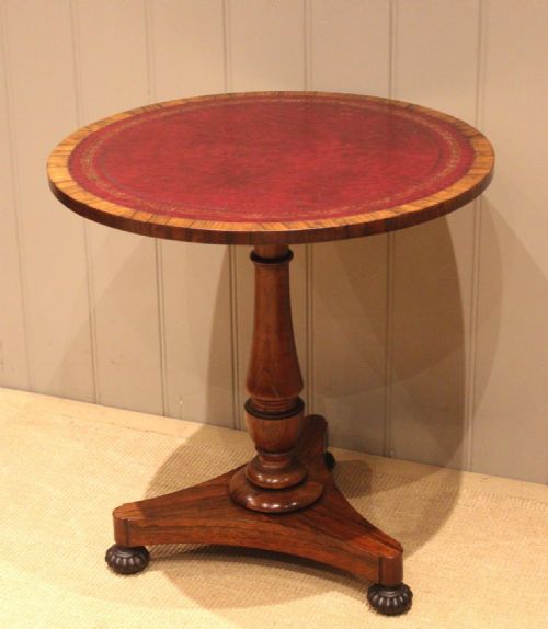 REGENCY SOLID ROSEWOOD CIRCULAR TABLE