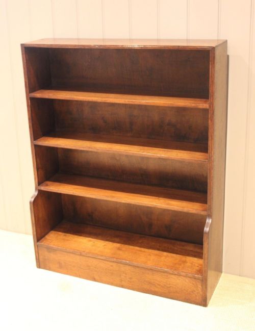 fig 1. Solid Oak Open Bookcase
