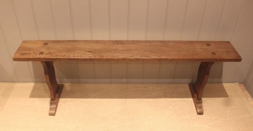 fig 1. Matched Pair Of French Oak Benches