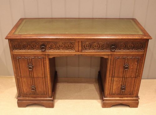 Oak Pedestal Desk