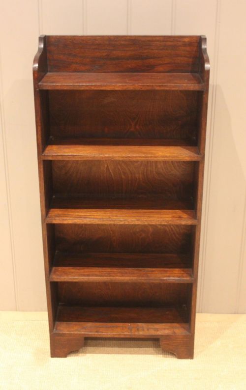 fig 1. Slim Oak Open Bookcase