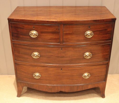 Early 19th Century Mahogany Bow Front Chest of Drawers