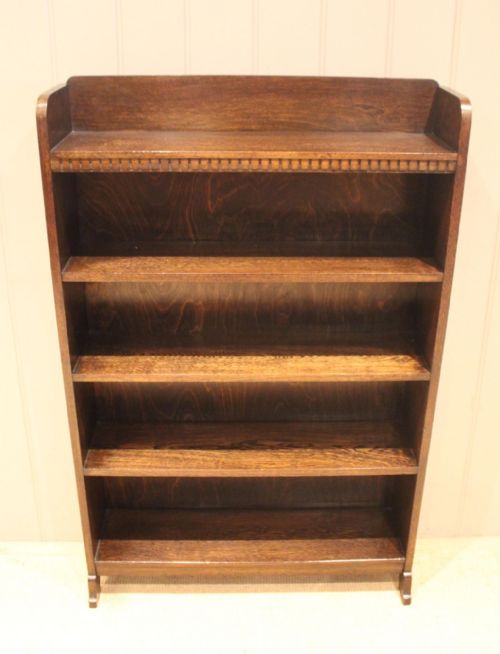 fig 1. Oak Open Bookcase