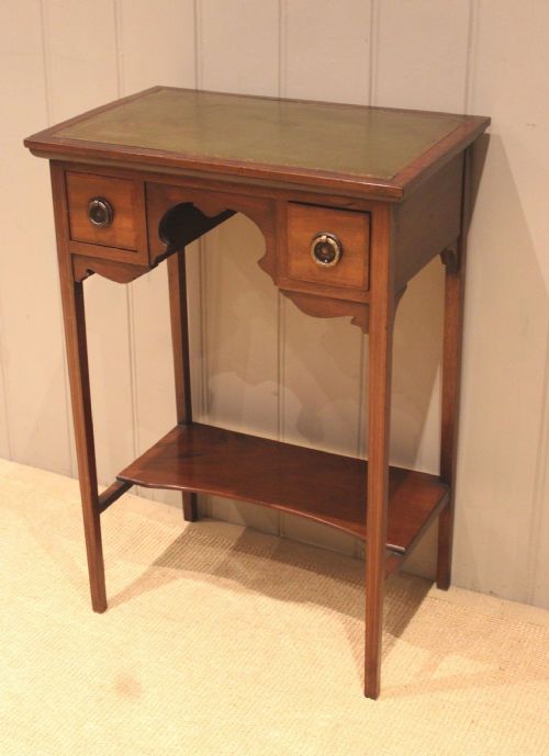 fig 1. Small Edwardian Leather Top Table
