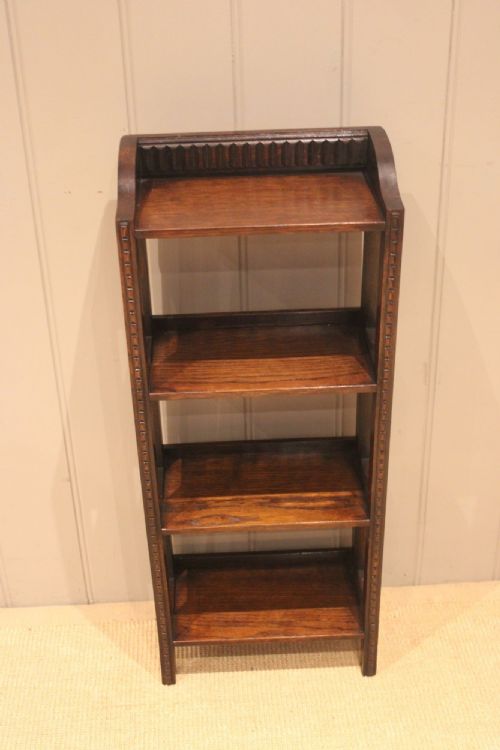 fig 1. Small Oak Open Bookcase