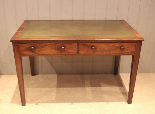 Substantial Solid Walnut Writing Desk