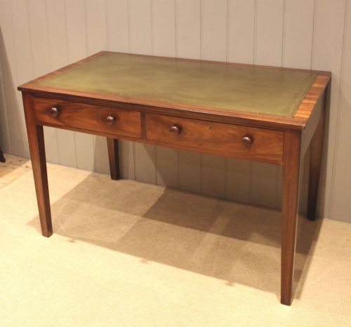 fig 1. Substantial Solid Walnut Writing Desk