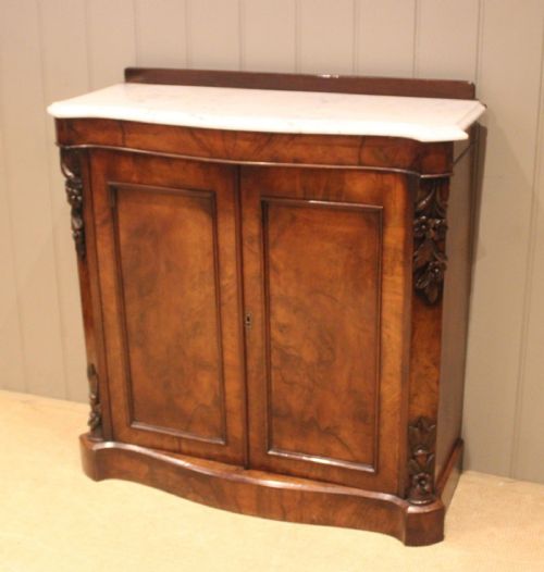 Late 19th Century Marble Top Walnut Chiffonier