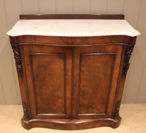 fig 1. Late 19th Century Marble Top Walnut Chiffonier