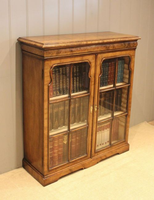 Walnut Glazed Bookcase