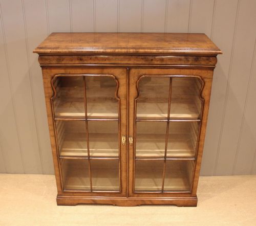 fig 1. Walnut Glazed Bookcase