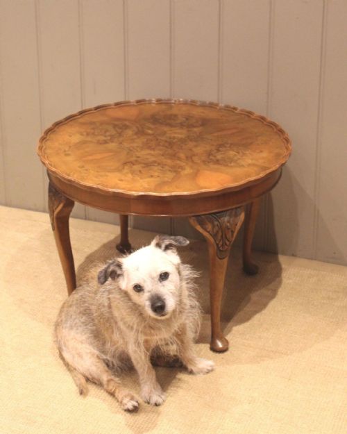 LOW CIRCULAR WALNUT TABLE - ADDITIONAL PHOTO 2