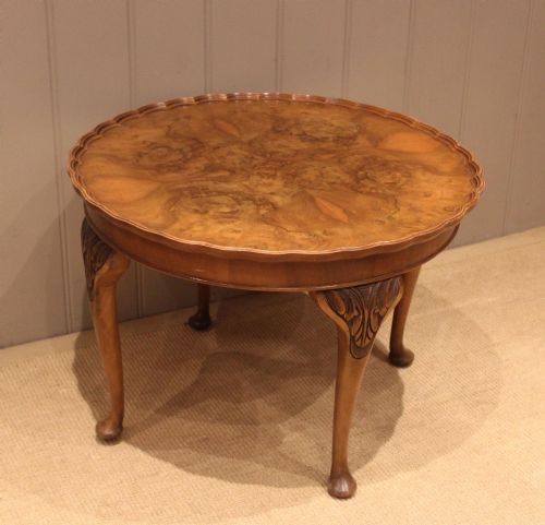 LOW CIRCULAR WALNUT TABLE - ADDITIONAL PHOTO 5