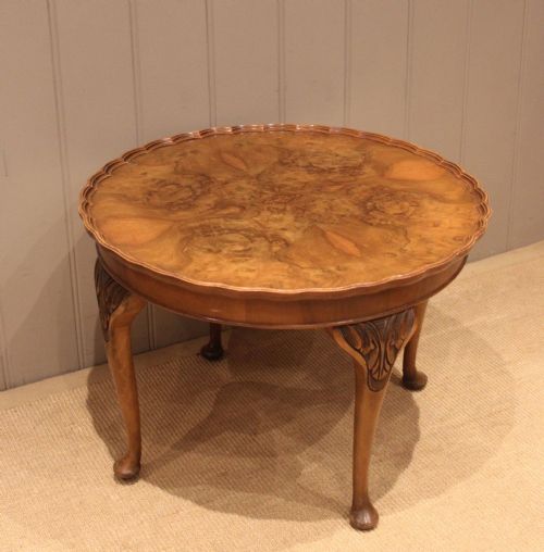 LOW CIRCULAR WALNUT TABLE - ADDITIONAL PHOTO 6