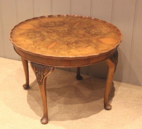 LOW CIRCULAR WALNUT TABLE - ADDITIONAL PHOTO 7