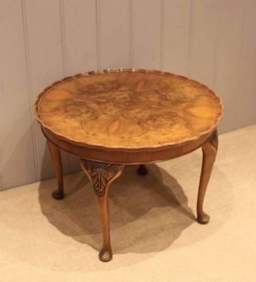 LOW CIRCULAR WALNUT TABLE - ADDITIONAL PHOTO 9