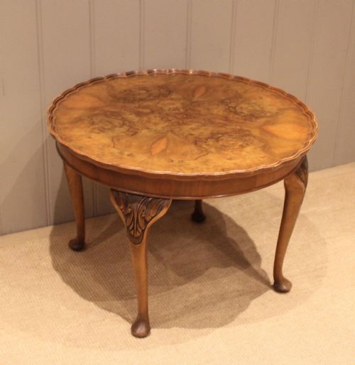 LOW CIRCULAR WALNUT TABLE - ADDITIONAL PHOTO 10