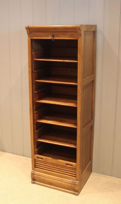fig 1. French Single Tambour Front Filing Cabinet