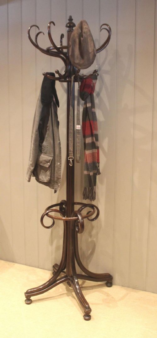 fig 1. Substantial Bentwood Coat & Hat Stand