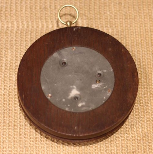 CIRCULAR OAK ANEROID BAROMETER - ADDITIONAL PHOTO 8