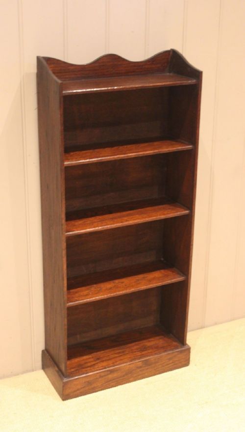 fig 1. Oak Open Bookcase
