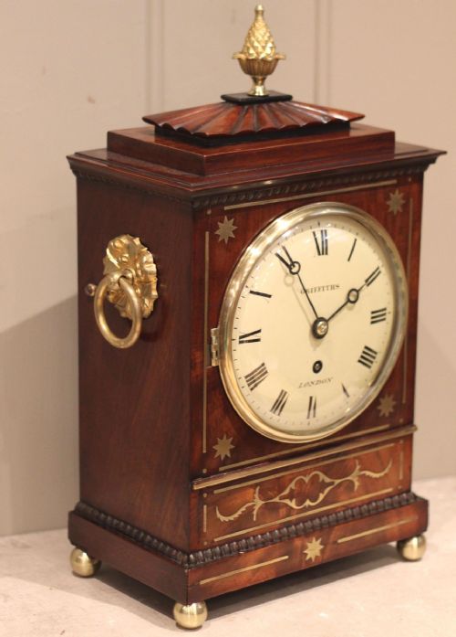 fig 2. Regency Timepiece Mahogany Bracket Clock