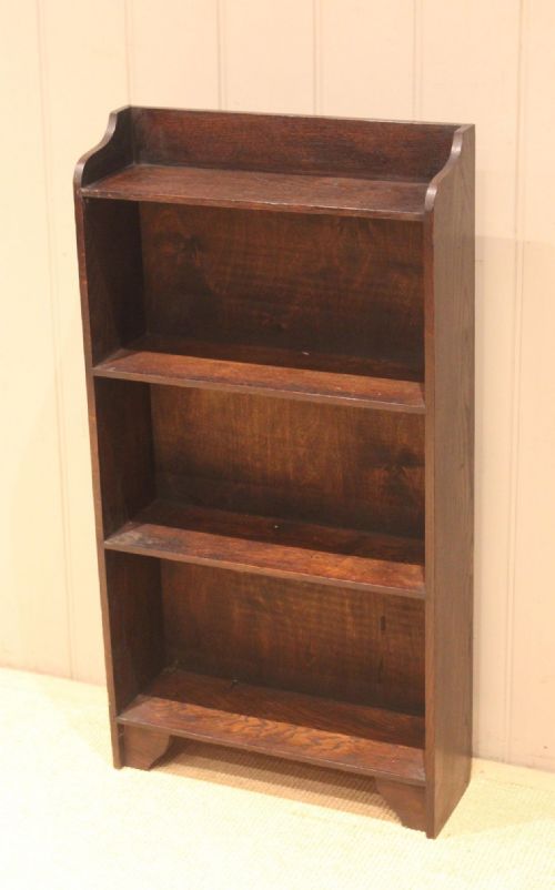 fig 1. Oak Open Bookcase