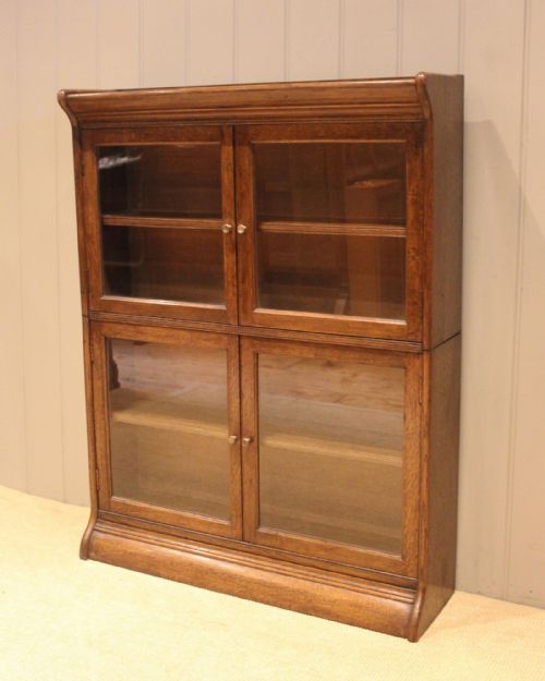 fig 1. Edwardian Oak Stacking Bookcase
