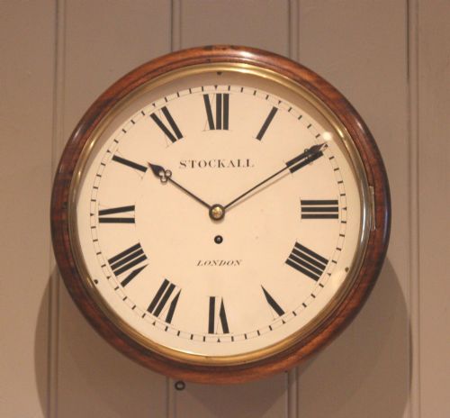Late 19th Century Mahogany Fusee Dial Clock