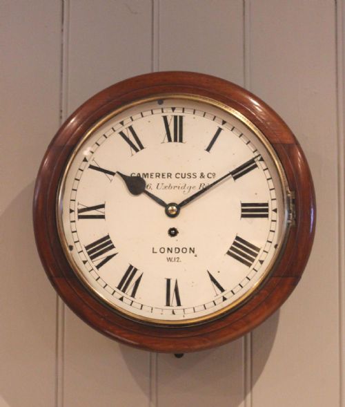 fig 2. Late 19th Century Mahogany Camerer Cuss Fusee Dial Clock