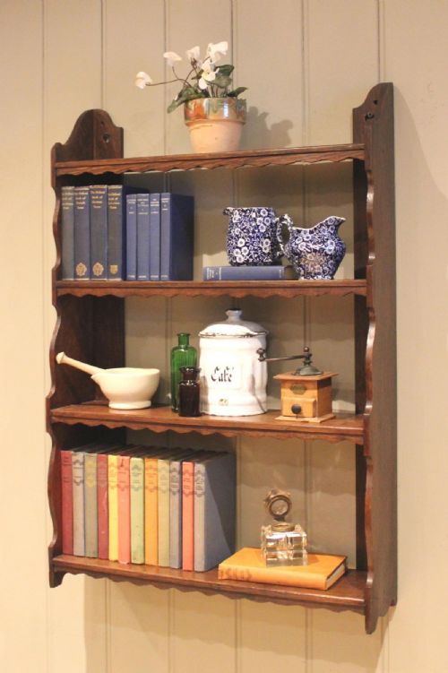Solid Oak Wall Shelves