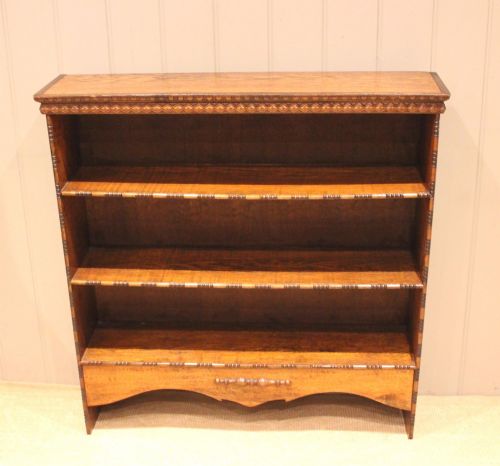 fig 1. Oak Open Bookcase