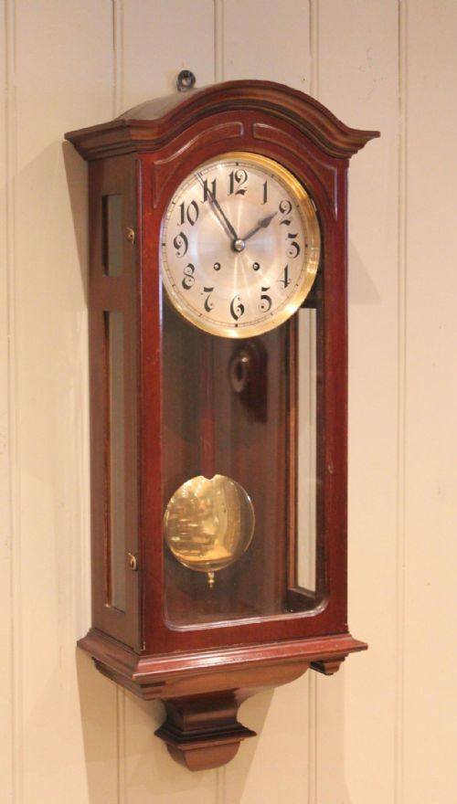 fig 1. Edwardian Mahogany Wall Clock