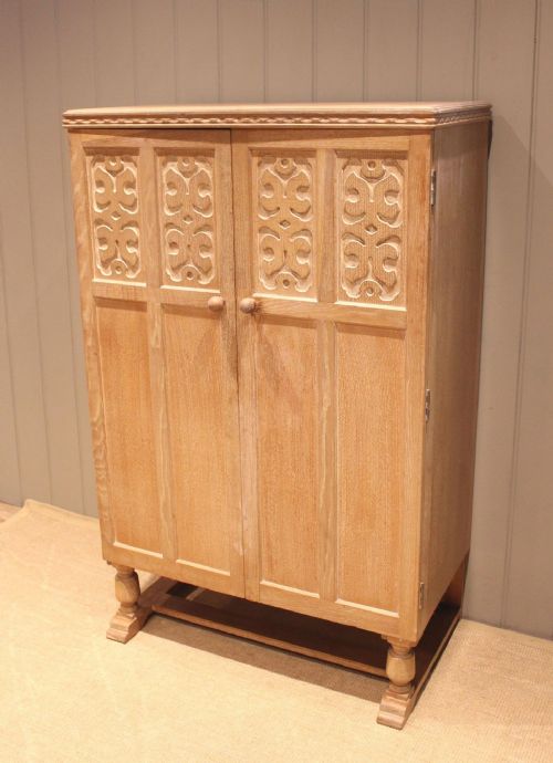 Small Limed Oak Wardrobe
