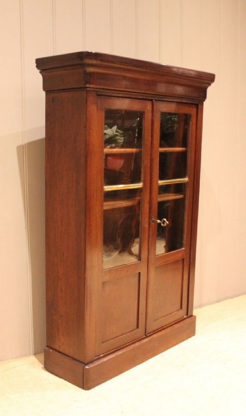 fig 1. Small French Walnut Glazed Bookcase