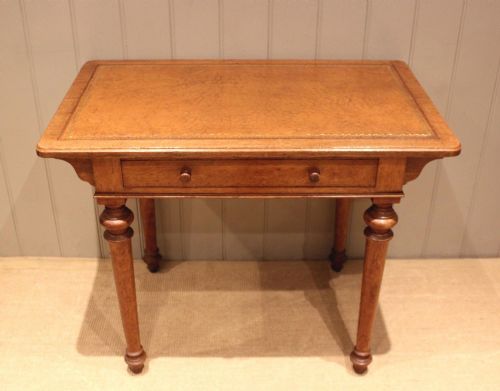 Small Late 19th Century Oak Writing Desk
