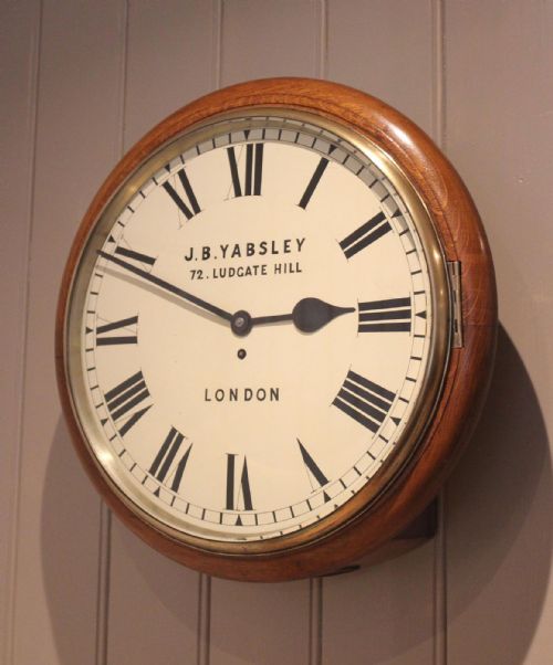 fig 2. Large Oak Fusee Dial Clock