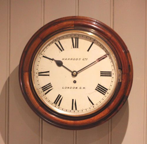 Late 19th Century Walnut Fusee Dial Clock