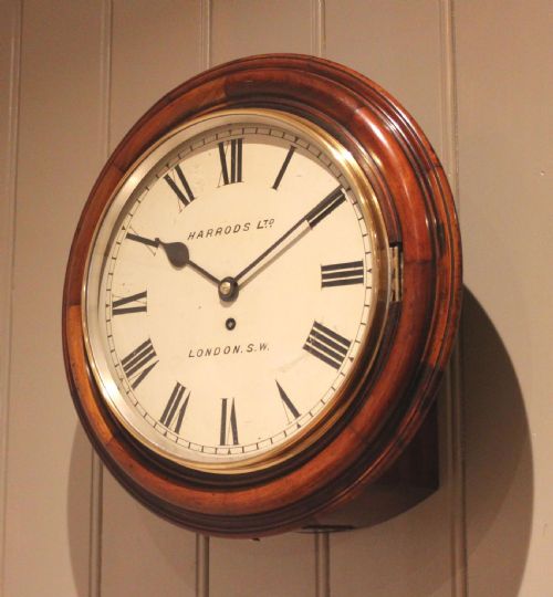 fig 1. Late 19th Century Walnut Fusee Dial Clock