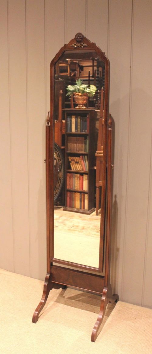 fig 1. Walnut Cheval Mirror