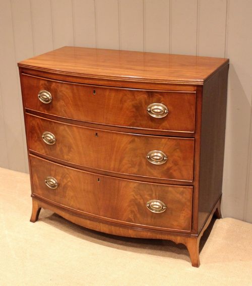 Mahogany Bow Front Chest of Drawers