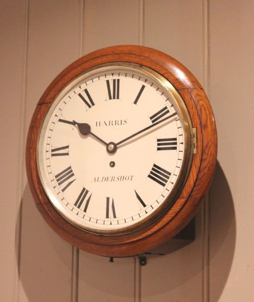 fig 2. Edwardian Oak Fusee Dial Clock