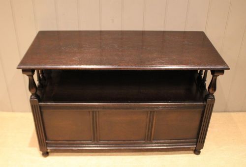 fig 1. Dark Oak Monks Bench